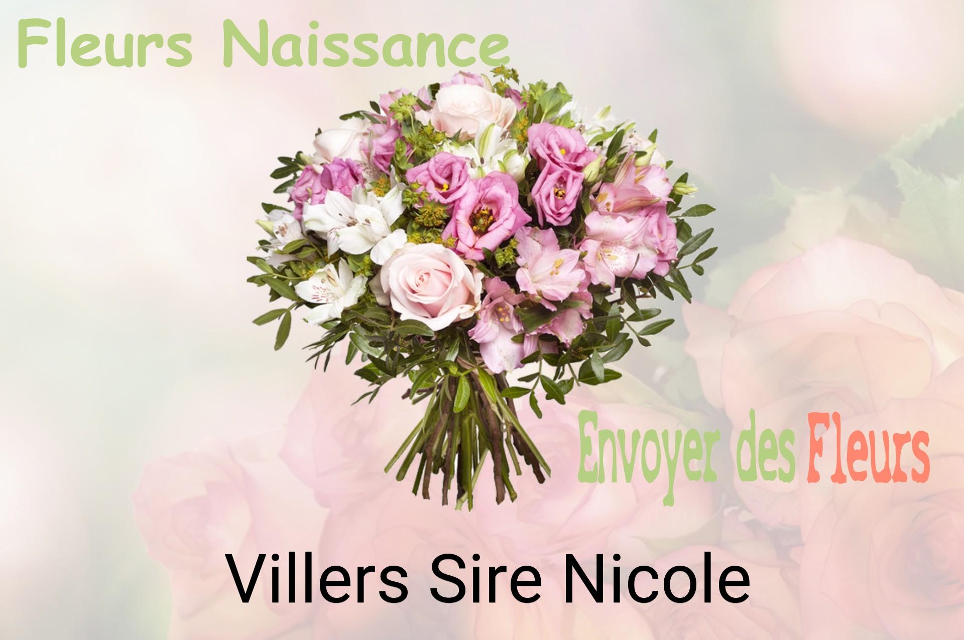 Bouquet de fleurs de naissance livré à Villers-Sire-Nicole